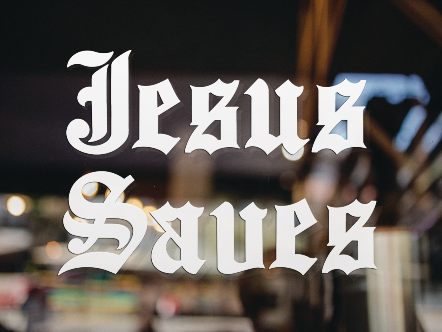 Jesus Saves Vinyl Decal